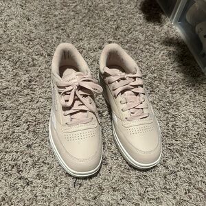 Light pink Reebok sneakers